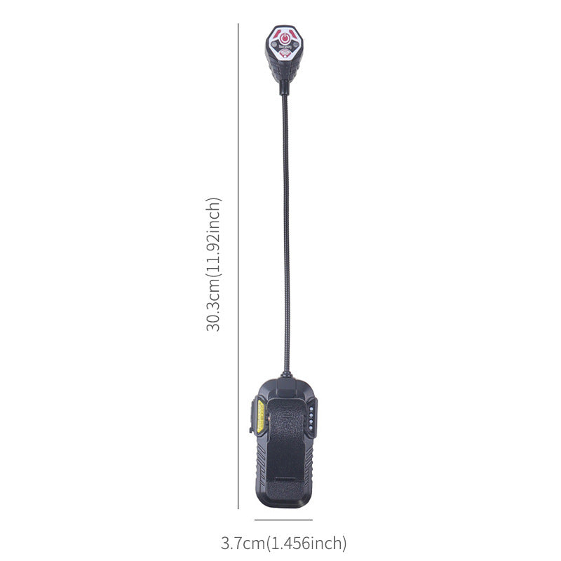 LED Sensor Clip-On Book Light - USB Rechargeable Multifunctional Work Light for Night Fishing and Reading
