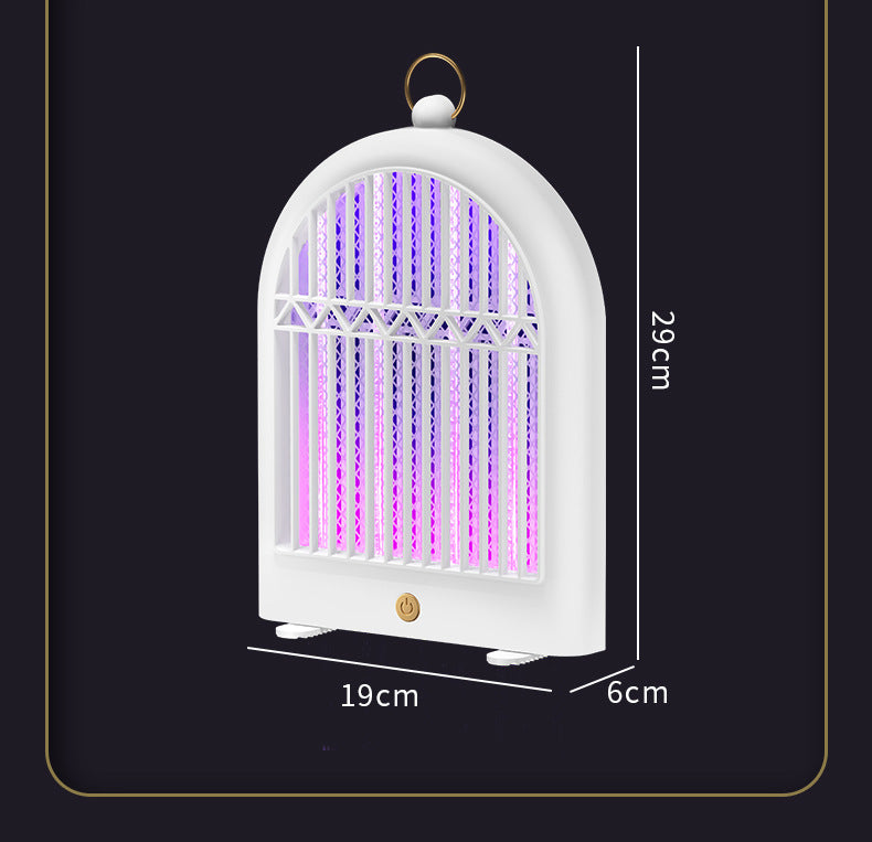 Black USB Wall-Mounted Mosquito Trap - UV Light Automatic Insect Zapper for Home and Dorm