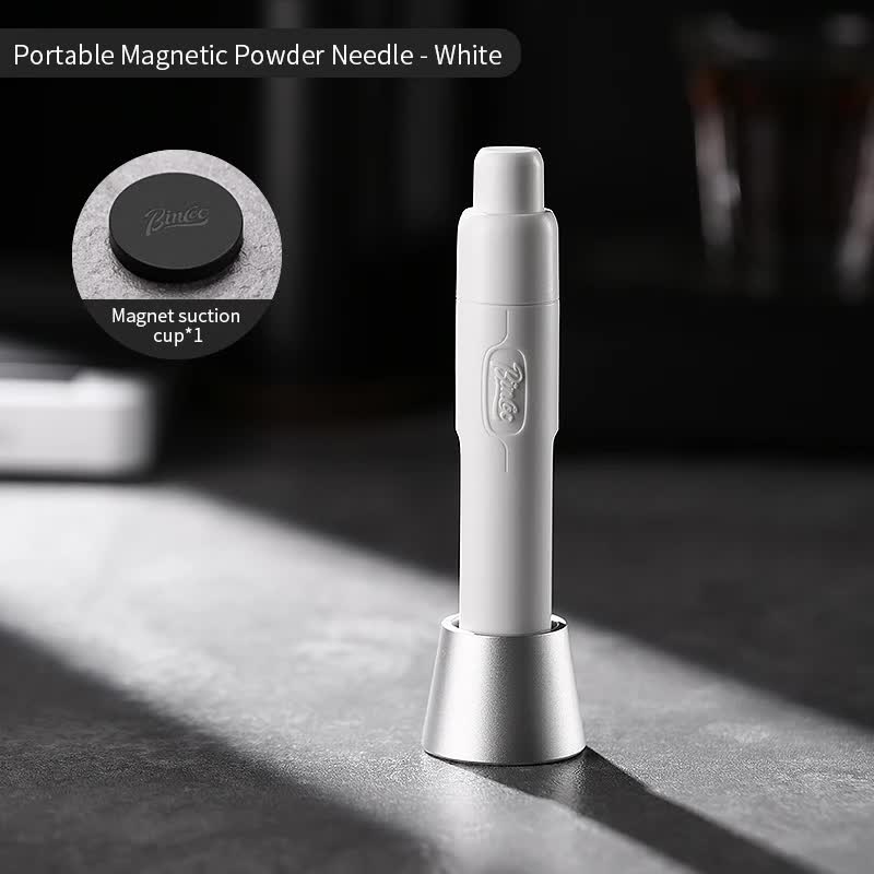 White Telescopic Magnetic Stainless Steel Coffee Tamper Needle - Espresso Powder Distributor
