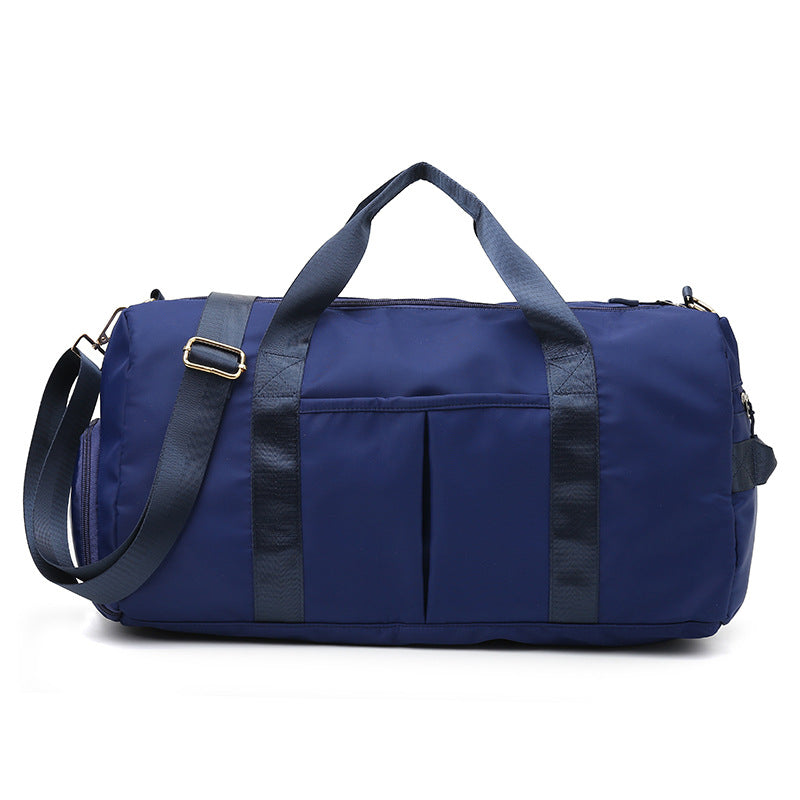 Dark Blue Dry Wet Separation Gym Bag - Women's Large Capacity - Training & Travel