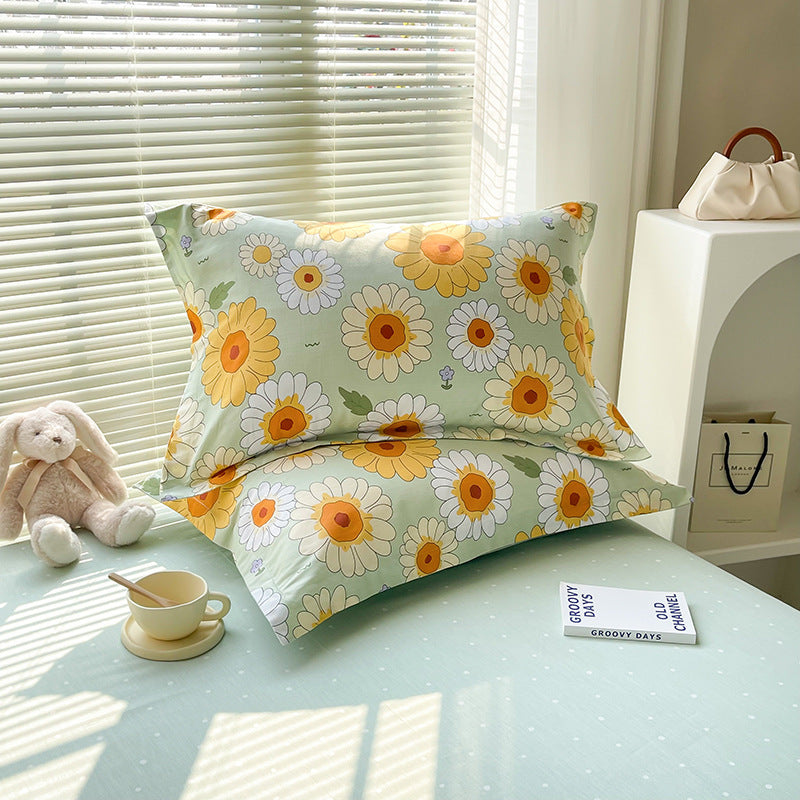 light And Elegant Fragrance 100% Cotton Pillowcase Set (Pack of 2) - Breathable Standard Size 48x74cm Pure Cotton Pillow Covers