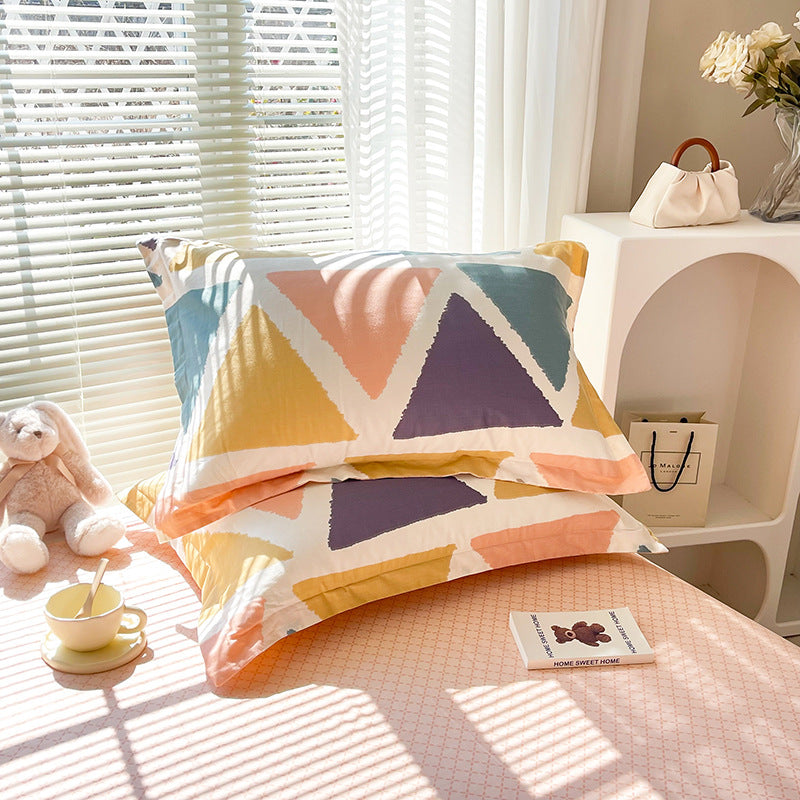 Stroll Through Time 100% Cotton Pillowcase Set (Pack of 2) - Breathable Standard Size 48x74cm Pure Cotton Pillow Covers