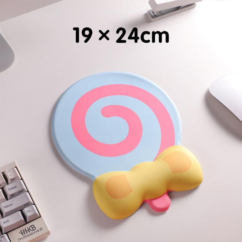 Blue Lollipop Ergonomic Keyboard Wrist Rest &amp; Mouse Pad Set - 2-Piece Comfort Combo