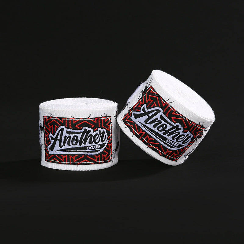 White Spider Pro Grade 5m Boxing Hand Wraps - Printed Elastic Bandages for Training &amp; Combat Sports (1 Pair)