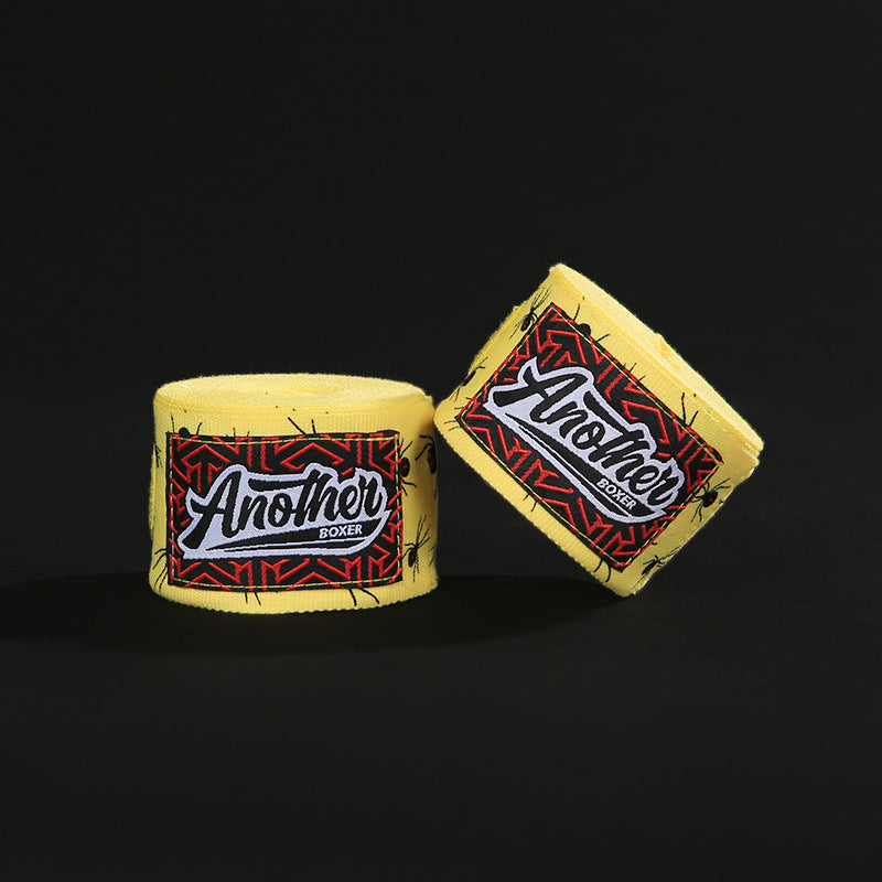 Yellow Spider Pro Grade 5m Boxing Hand Wraps - Printed Elastic Bandages for Training &amp; Combat Sports (1 Pair)