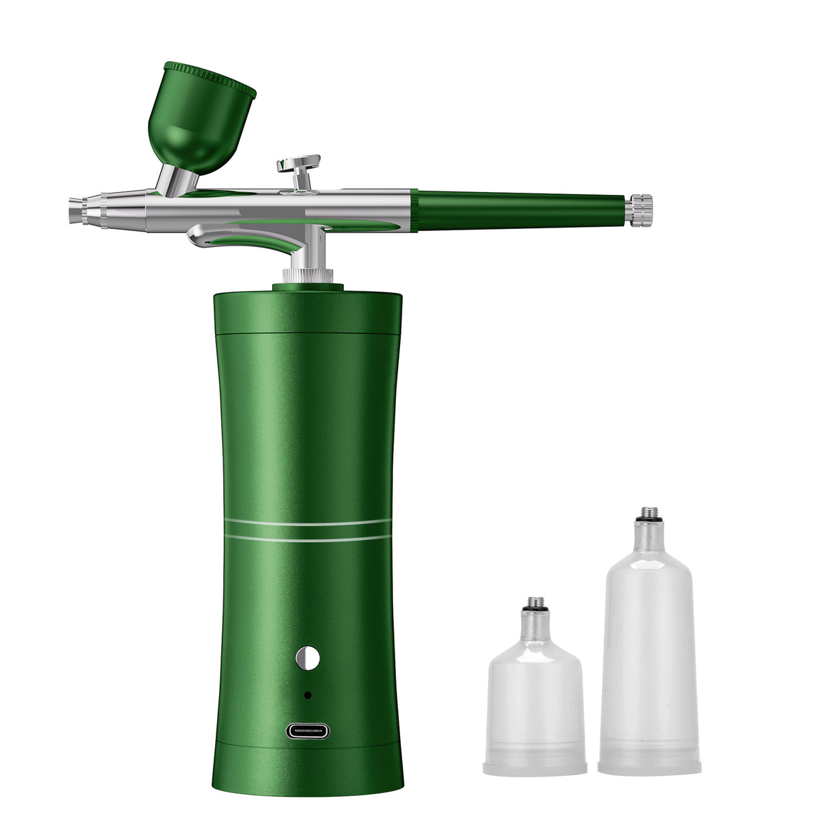 Green Portable Oxygen Infusion Airbrush - Facial Mist Sprayer for Hydration &amp; Skincare
