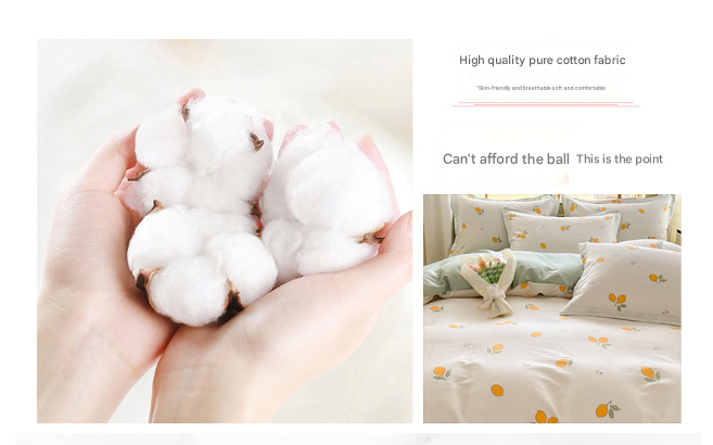 Garden Bear 100% Cotton Pillowcase Set (Pack of 2) - Breathable Standard Size 48x74cm Pure Cotton Pillow Covers