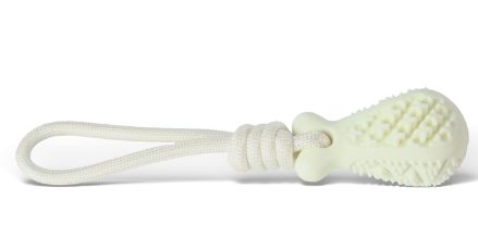 White Single Drop of Water Durable Cotton Rope Dog Toy Set (3-Pack) - Chew, Tug &amp; Treat Dispensing Ball for Dental Health