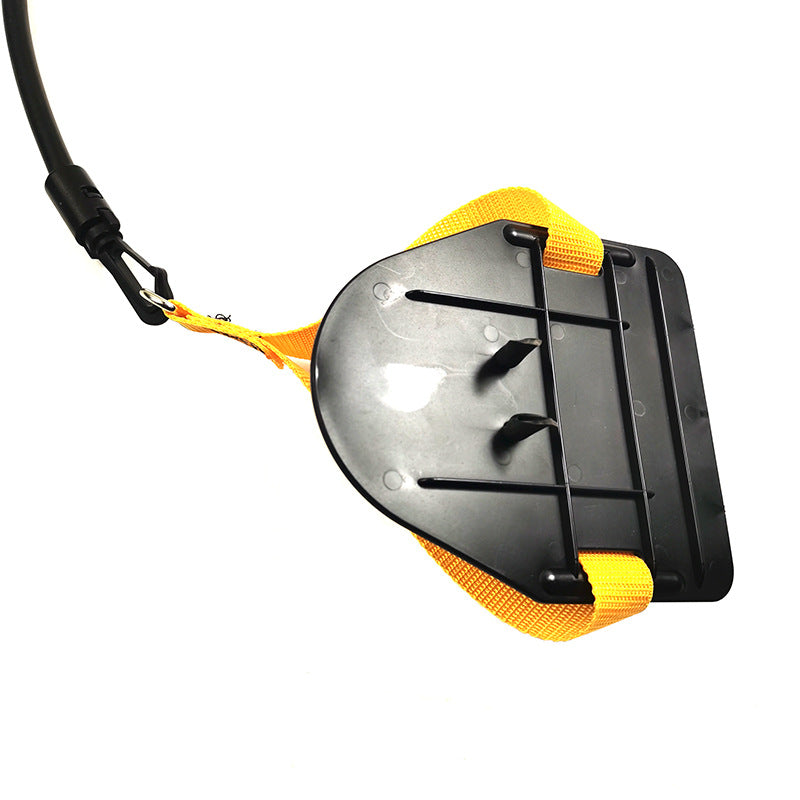 Black-yellow Flippers [Training Stroke] [60lbs] Swim Resistance Band Trainer - Dry-Land Arm Strength & Stroke Exercise Cords