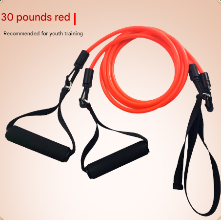 Red Handle Model [Training Strength] [30lbs] Swim Resistance Band Trainer - Dry-Land Arm Strength &amp; Stroke Exercise Cords