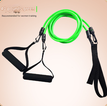 Green Handle Model [Training Strength] [40lbs] Swim Resistance Band Trainer - Dry-Land Arm Strength &amp; Stroke Exercise Cords