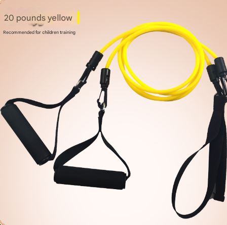 Yellow Handle Model [Training Strength] [20lbs] Swim Resistance Band Trainer - Dry-Land Arm Strength &amp; Stroke Exercise Cords