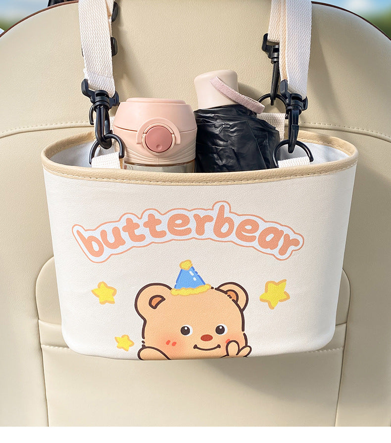 Adorable Bear Car Trash Holder - Keeps Your Car Tidy