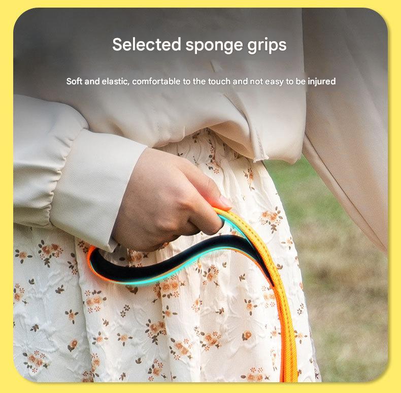 Orange Shock Absorbing Dog Leash with Reflective Stitching - 135cm for Small to Large Dogs