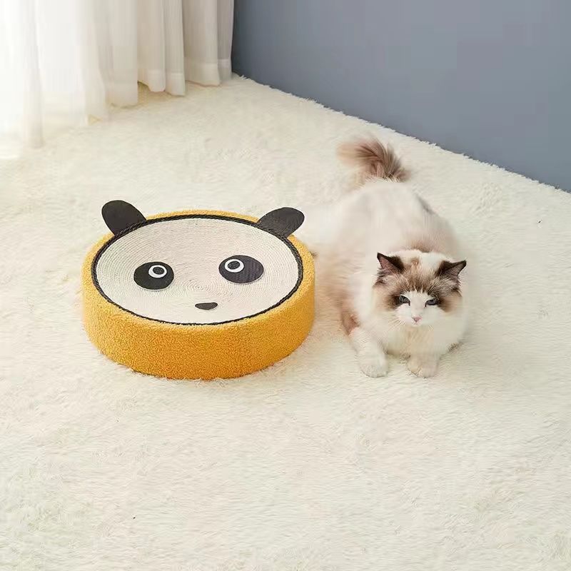 Cute White and Pink Chibi Maruko-chan Cat Scratching Post and Lounger - 41cm Cat Scratch-Proof Basin