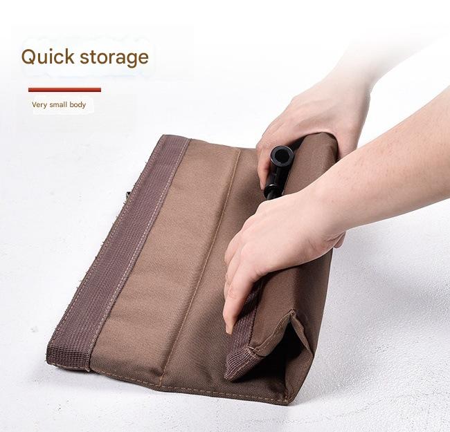 Portable Folding Beach Chair - Reclining Outdoor Seat 68x39.5x40.5cm with Carry Bag in green