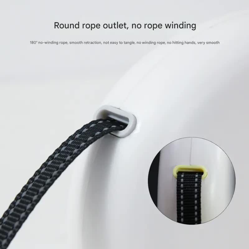 Retractable Dog Leash - Reflective Pet Lead with 3m Extension, One-Button Control(Yellow)