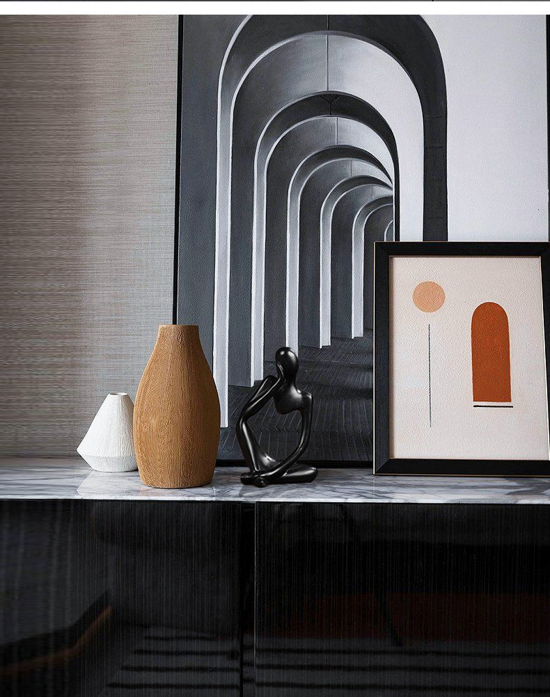 Nordic Abstract Resin Figurine - Modern Minimalist Home Decor Sculpture(Sandstone)