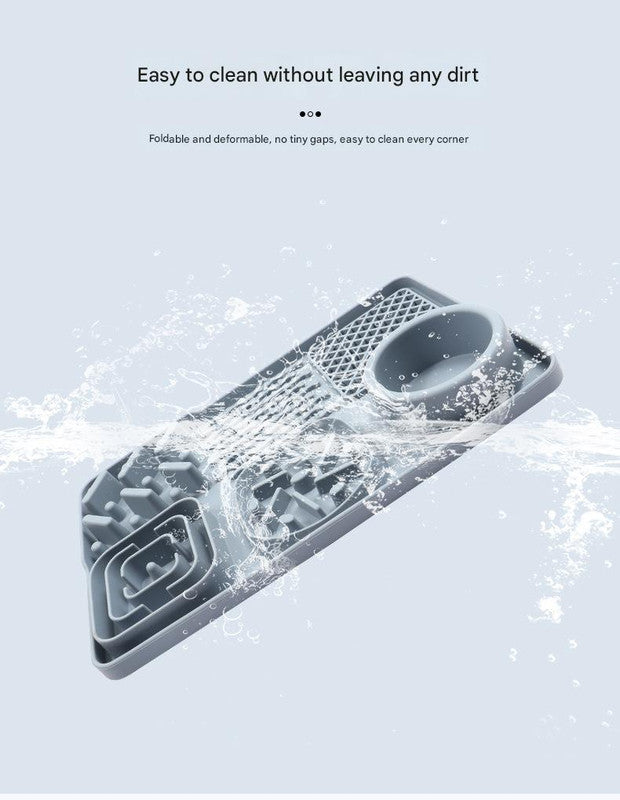 Pet Slow Feeder Lick Mat with Suction Cups - Anti-Anxiety Dog Feeding Mat(Green)