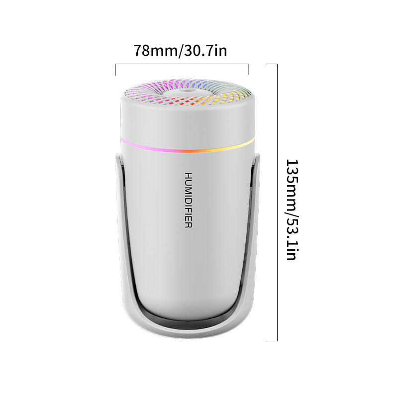 Portable LED Humidifier - Compact Aromatherapy Diffuser with Mist(black)