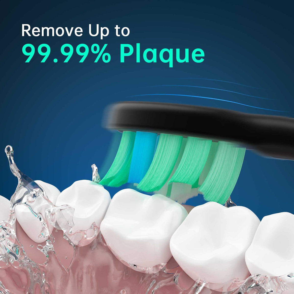 Advanced Electric Toothbrush with 5 Modes and 8 Brush Heads(White)