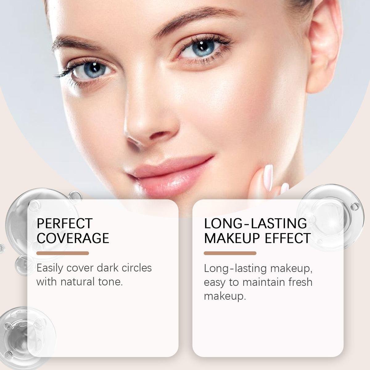 Professional Concealer with Long-Lasting Coverage(Light skin tone)