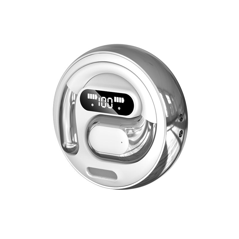 Open-Ear Conduction TWS Earbuds - Bluetooth 5.5, HIFI Sound, LED Display(white)