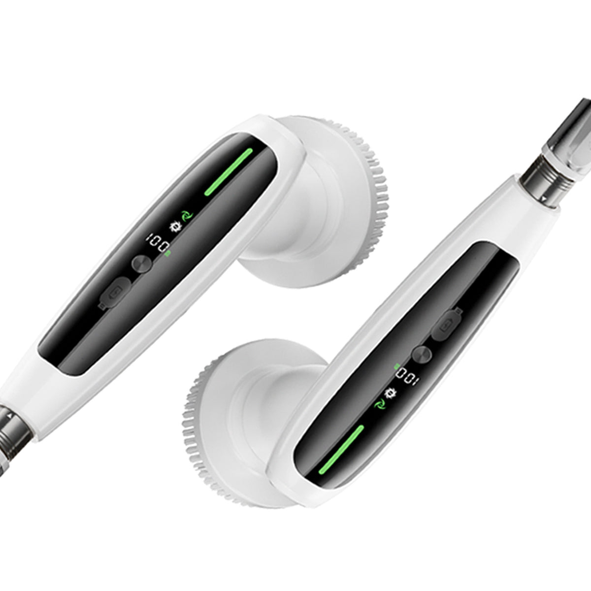 Electric Spin Scrubber with Adjustable Extension Handle & 8 Brush Heads - Smart LED Display