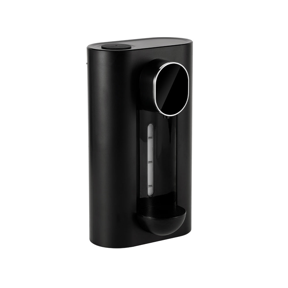 Smart Automatic Mouthwash Dispenser - Wall-Mounted, 3 Adjustable Levels, LED Display &amp; Magnetic Cups(Black)