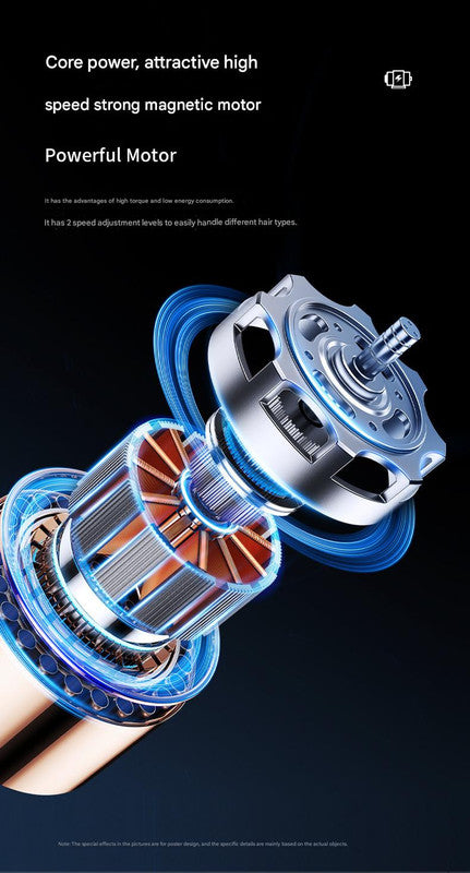 Professional 2-in-1 Cordless Hair Clipper & Trimmer Kit with LED Display & 5-Speed Fine Tuning(Gold)