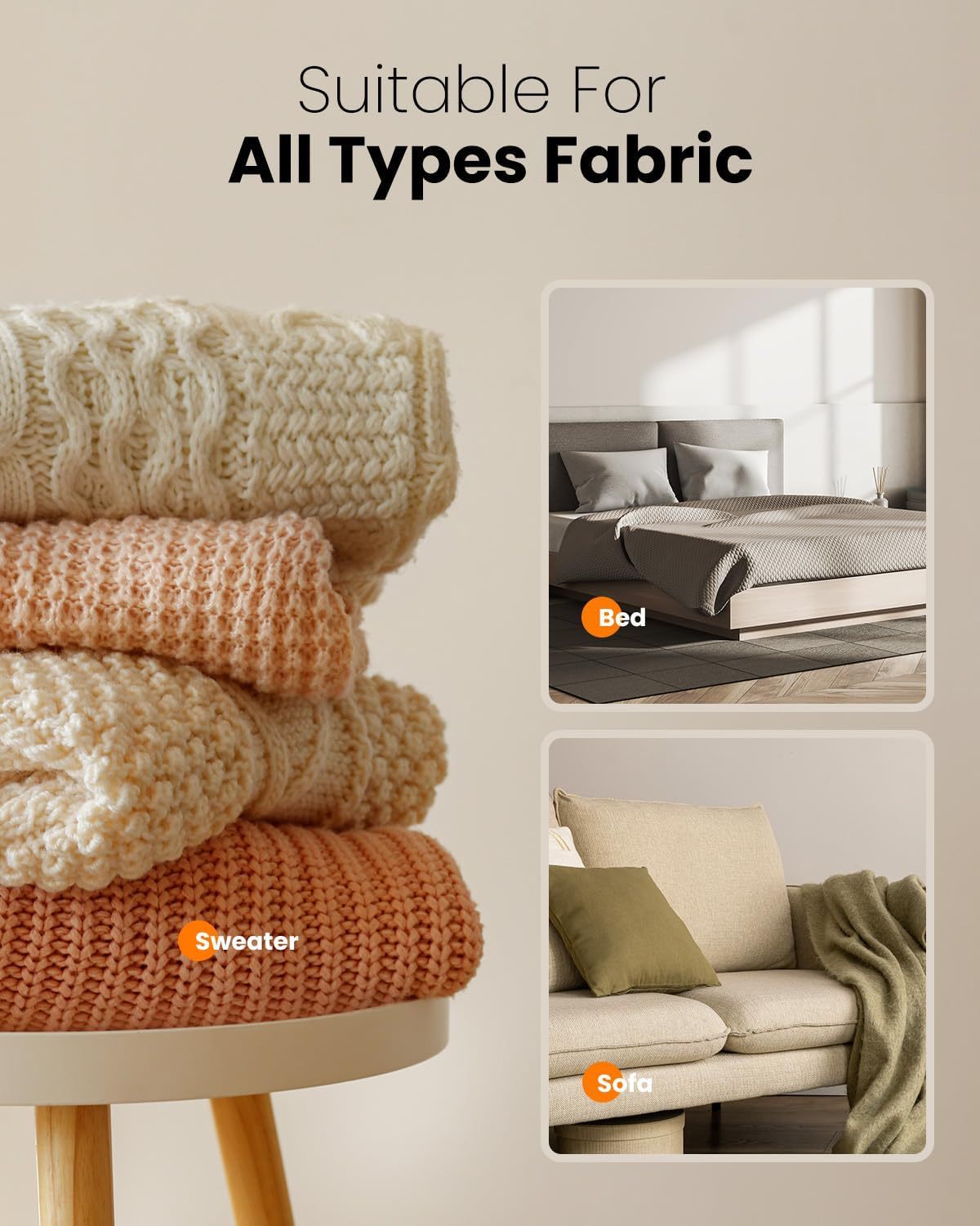 Dual-Head Electric Lint Remover - USB-C Rechargeable, LED Display, 7-Size Honeycomb Mesh(Yellow)