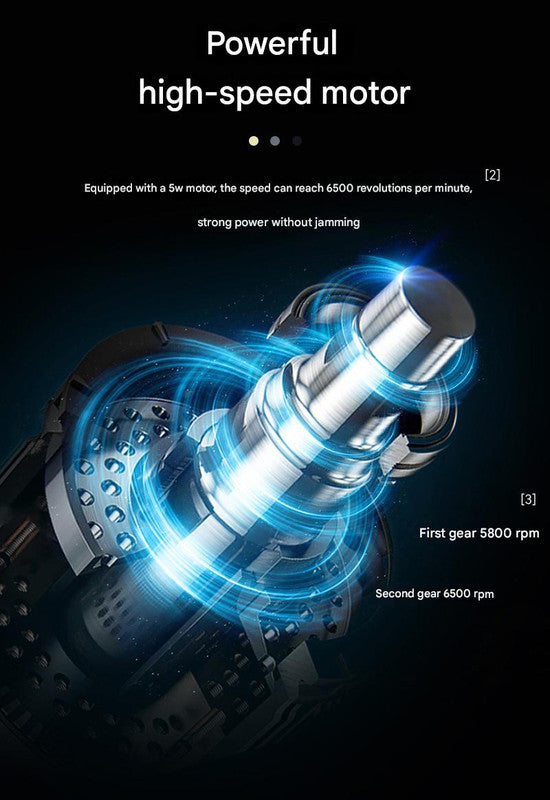 Professional Electric Hair Clipper & Beard Trimmer - USB Rechargeable, LED Display(Silver)