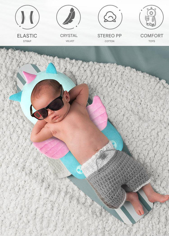 Adorable Baby Head Protector Backpack Cushion - Anti-Fall Toddler Safety Pad with Adjustable Straps(Gray Elephant)