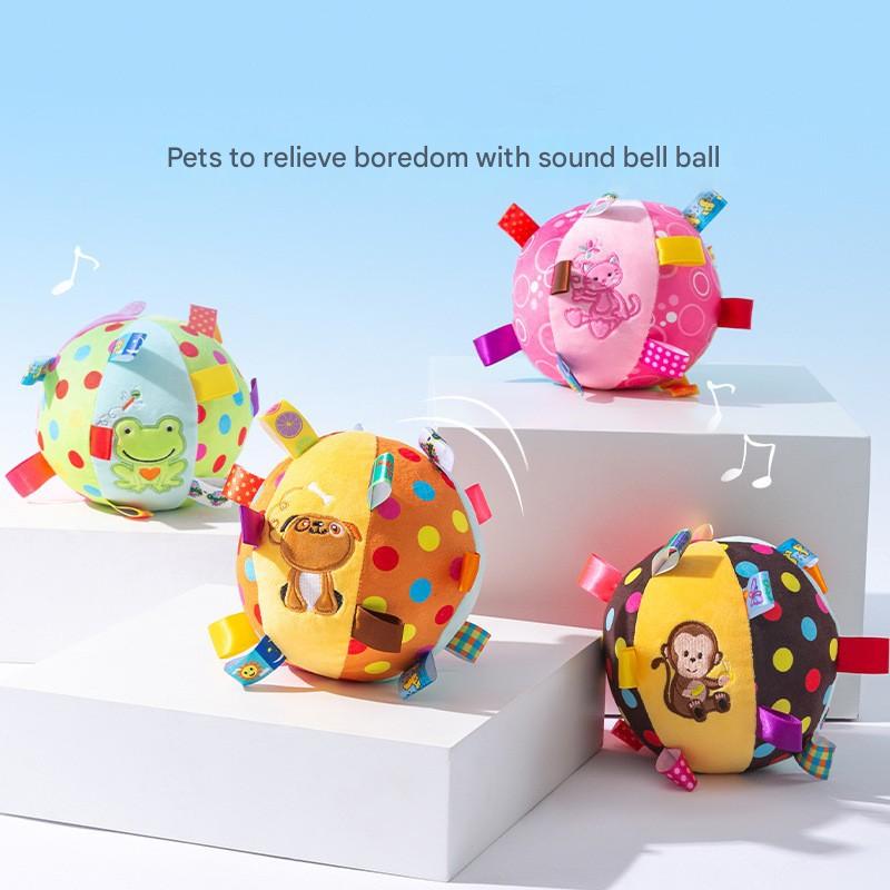 Durable Dog Training Interactive Ball with Sensory Tags(Strawberry Girl)