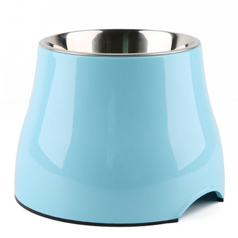 Elevated Pet Feeding Bowl with Stainless Steel Inner - Promotes Healthy Digestion &amp; Reduces Neck Strain(blue)