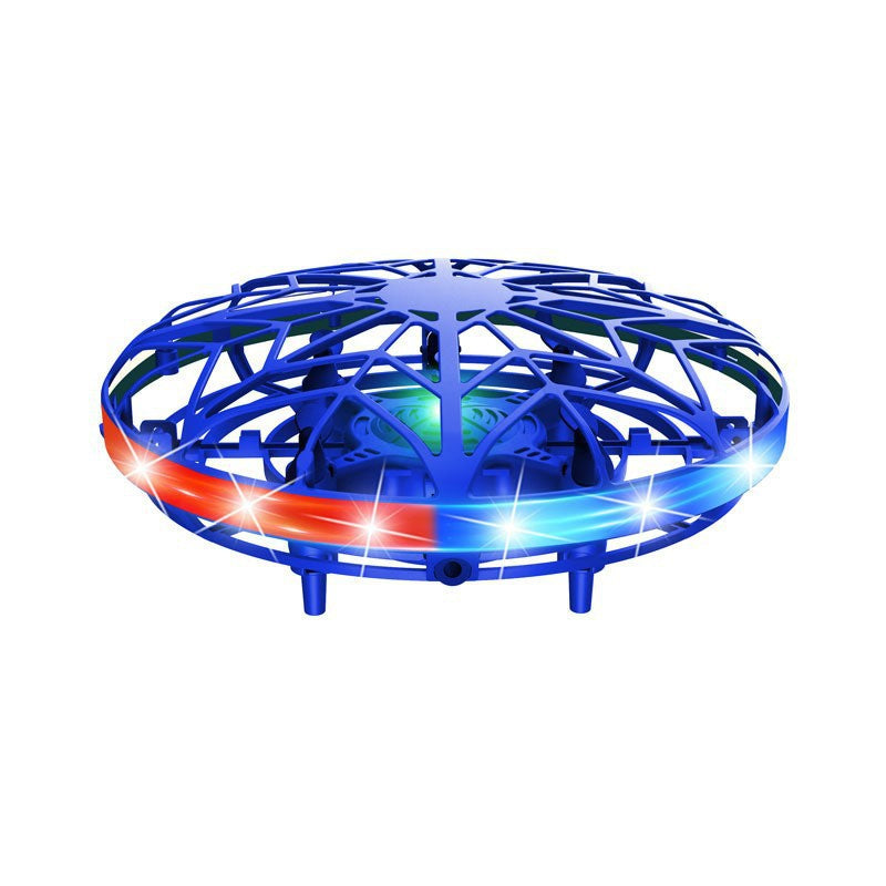 Hand-Controlled UFO Mini Drone with LED Lights &amp; Obstacle Avoidance(blue)