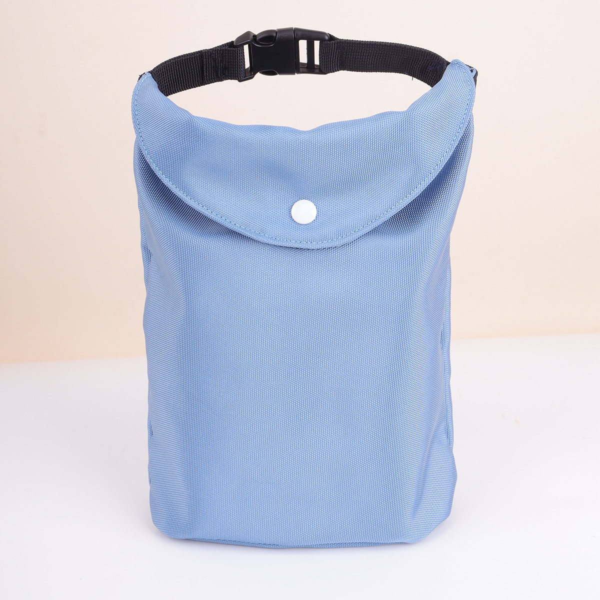 2-pcs Blue Portable Pet Food Storage Bag - Roll Top Treat Pouch for Travel &amp; Walks