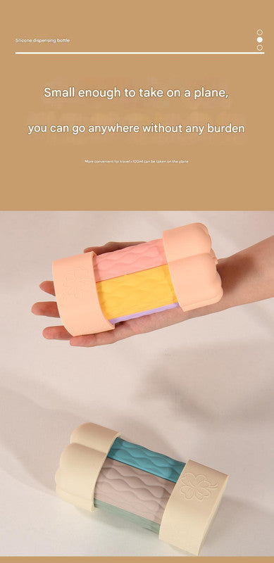 Light pink suit Silicone Travel Bottles Set (4 Pack, 60ml) - Leakproof Refillable & Squeezable