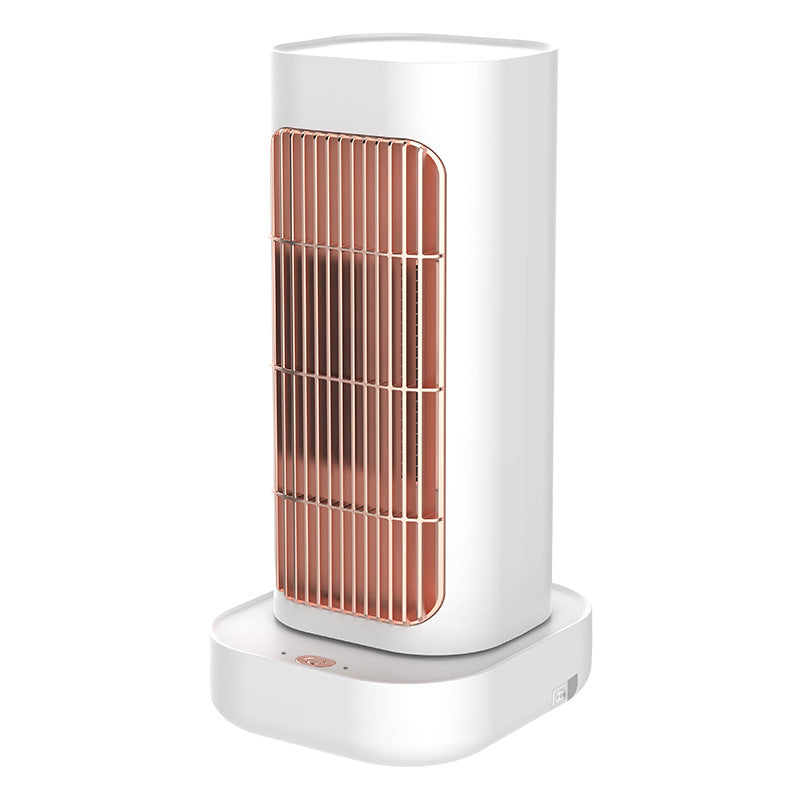 White Portable Electric Heater with Oscillation &amp; Tip-Over Protection- 2 Heat Settings, Mini Tower