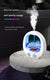 Pink 3-in-1 Anti-Gravity Water Drop Humidifier with Bluetooth Speaker & LED Fish Tank Light