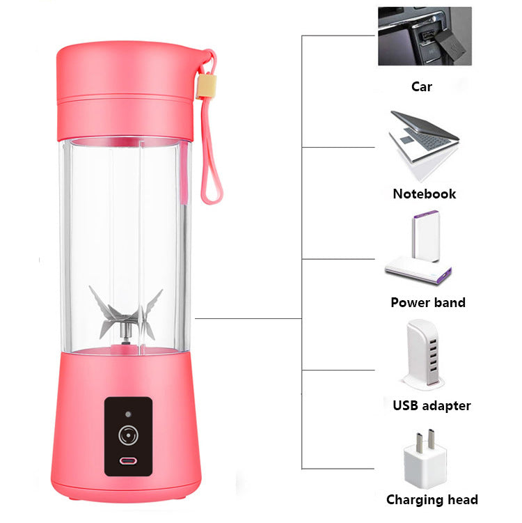 Dark Purple Portable Blender USB Rechargeable - Personal Size Smoothie Maker On The Go