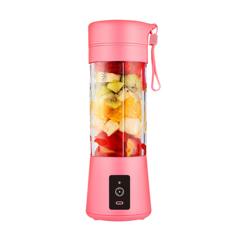 Pink Portable Blender USB Rechargeable - Personal Size Smoothie Maker On The Go
