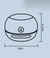 Blue Cordless Tabletop Crumb Sweeper - USB Rechargeable Mini Vacuum for Desk