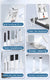 Black brown 22-in-1 Electronics Cleaning Kit - for Keyboards, Airpods, Laptops, Cell Phones, Cameras