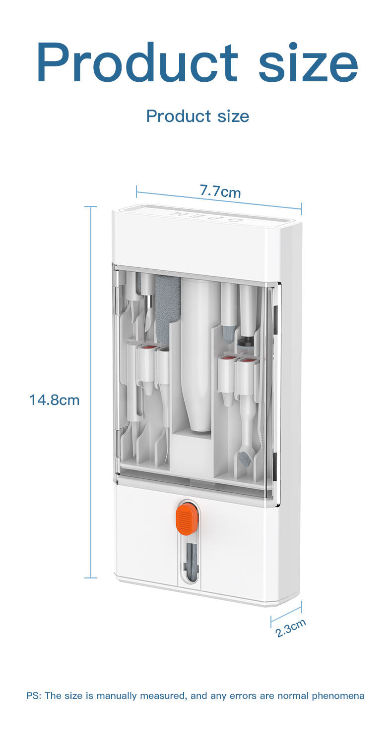 Black brown 22-in-1 Electronics Cleaning Kit - for Keyboards, Airpods, Laptops, Cell Phones, Cameras