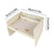 Kids Car Seat Travel Tray - Waterproof Lap Desk with Storage Pockets (Beige Bear - Square)
