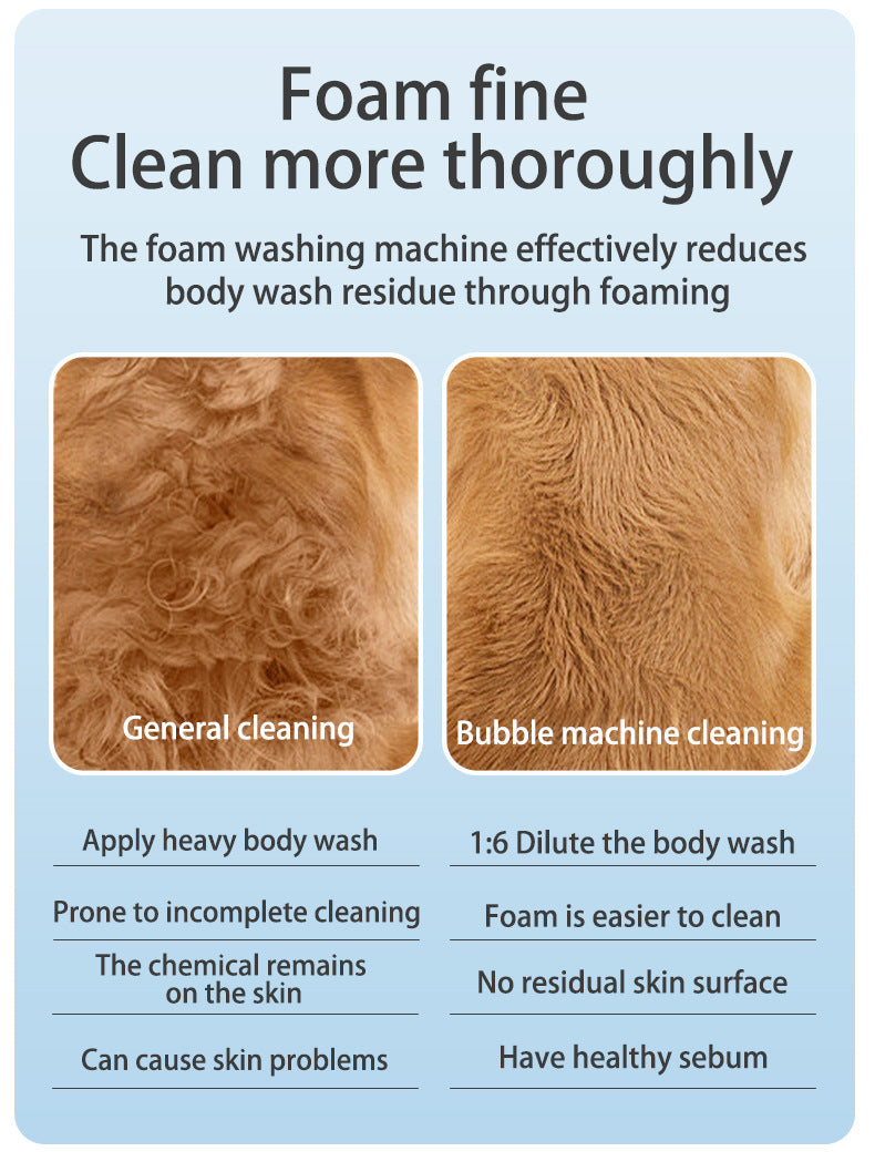 Dark blue Electric Pet Shampoo Foamer Gun - Dense Foam, Quiet Operation, Easy Bath