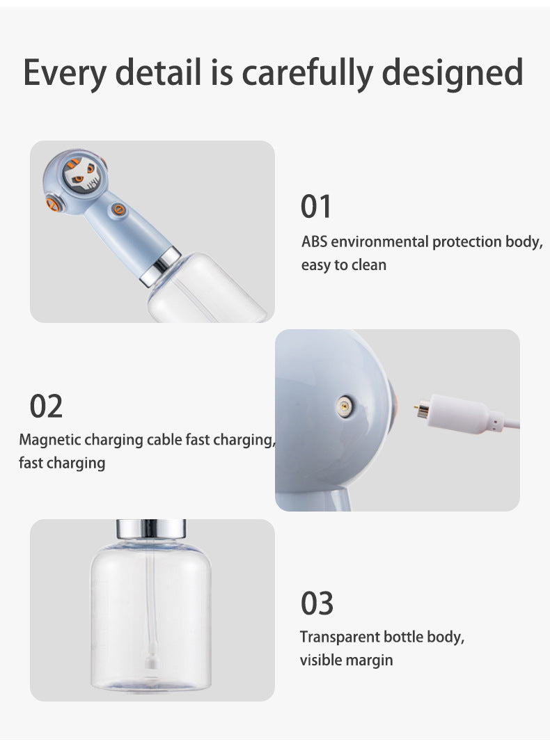 Dark blue Electric Pet Shampoo Foamer Gun - Dense Foam, Quiet Operation, Easy Bath