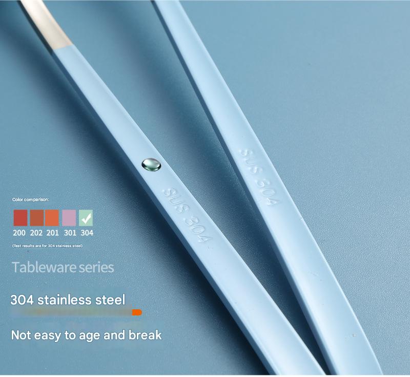 2 - pcs Green Reusable Travel Utensil Set with Case - 304 Stainless Steel Spoon, Fork & Chopsticks