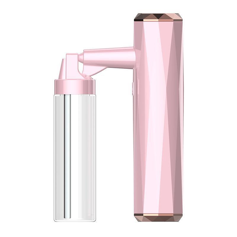 Pink Rechargeable Facial Oxygen Sprayer - Home Use Nano Mist Beauty Tool